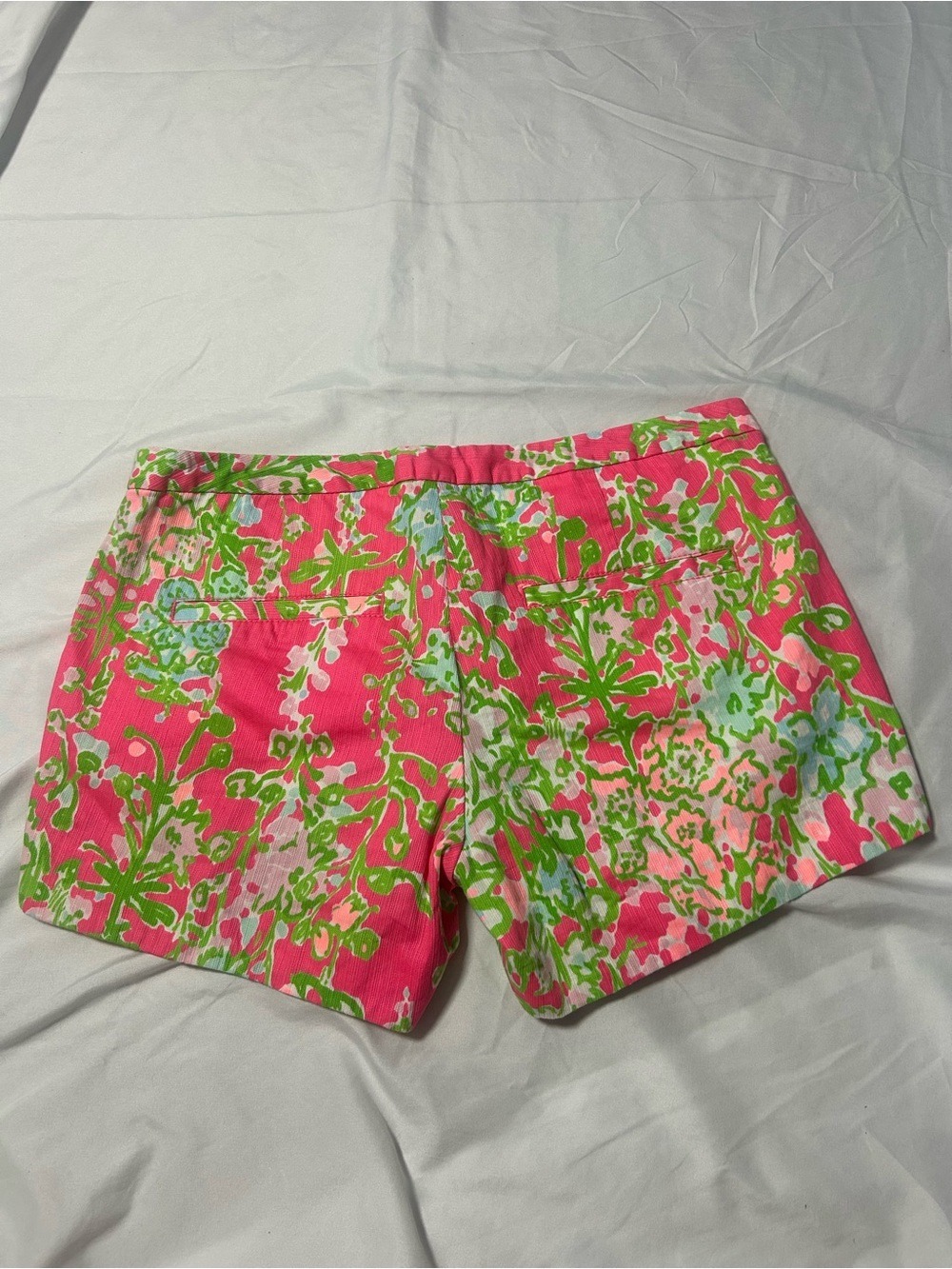 Lilly Pulitzer Adie Shorts Southern Charm Sz 2 Beach Size Zip Flamingo Preppy - Picture 5 of 10